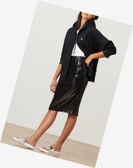 Fila Fila Milano Sequin Skirt Negros | 156749-PUR