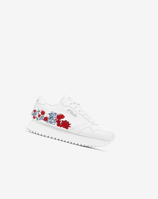 Fila Fila Orbit Flower Sneakers Blancos Blancos Blancos | 956281-GPI