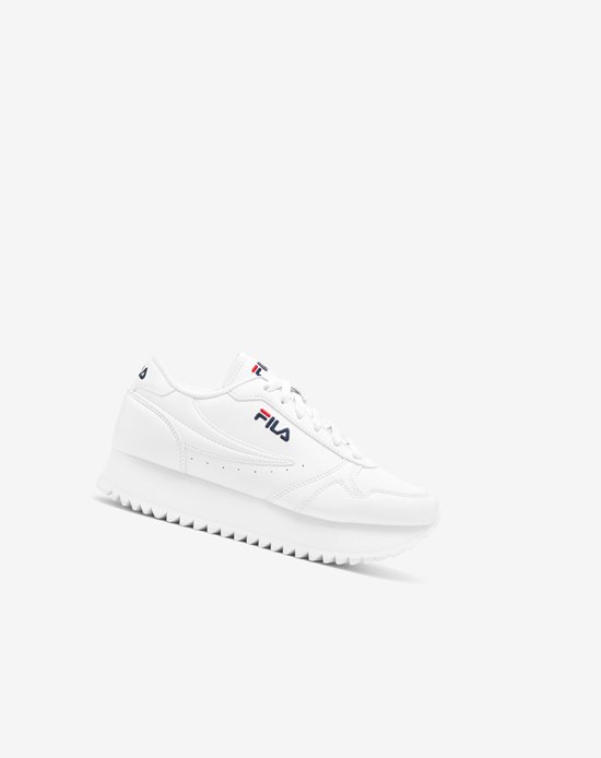 Fila Fila Orbit Sneakers Blancos Azul Marino Rojos | 758603-WEO