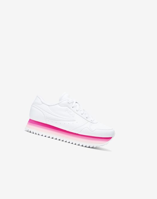 Fila Fila Orbit Stripe Sneakers Blancos Rosas Rosas | 549267-VMX
