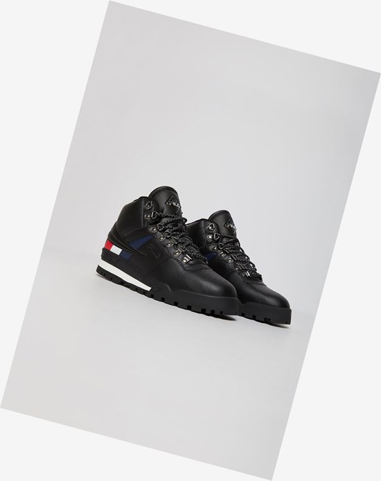 Fila Fitness Hiker Mid Tenis Shoes Blk/Wht/Fred | 836920-UBS