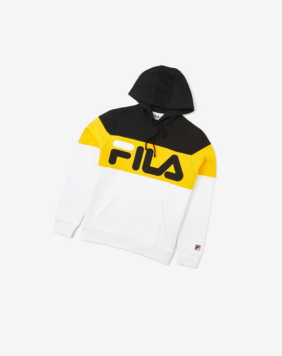 Fila Flamino Hoodie Blk/Gfus/Wht | 824765-AGL