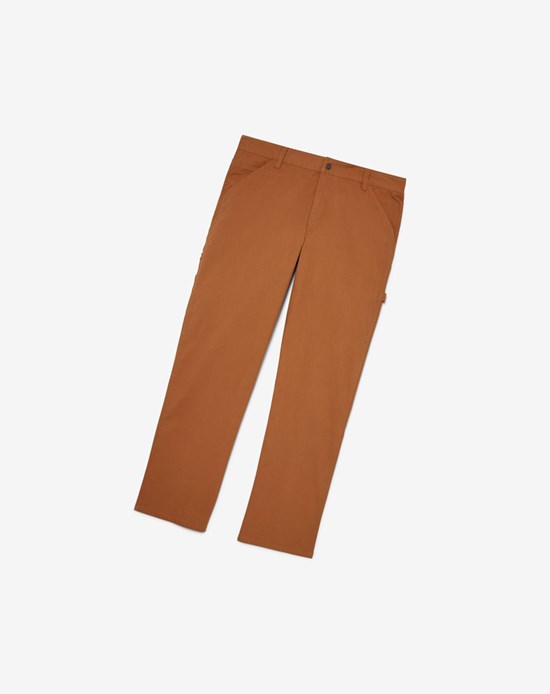 Fila Flannel Forro Carpenter Pants - 30 Inseam 971 Chestnut | 417290-CWS