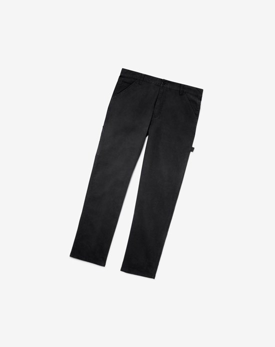 Fila Flannel Forro Carpenter Pants - 30 Inseam Negros | 417560-IEQ