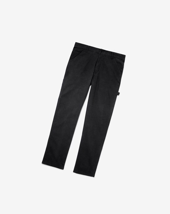 Fila Flannel Forro Carpenter Pants - 32 Inseam Negros | 147982-BNH