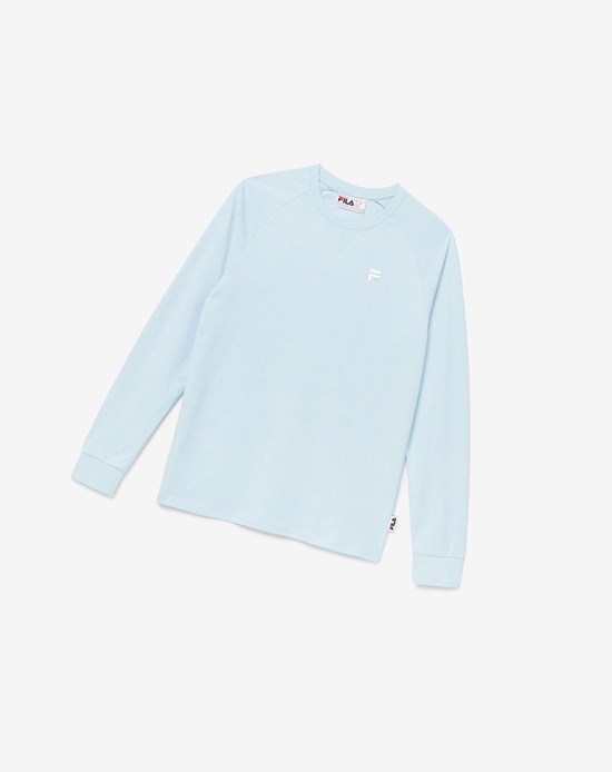 Fila Flynn Long Sleeve Tee 423 Angel Falls | 962150-DZI