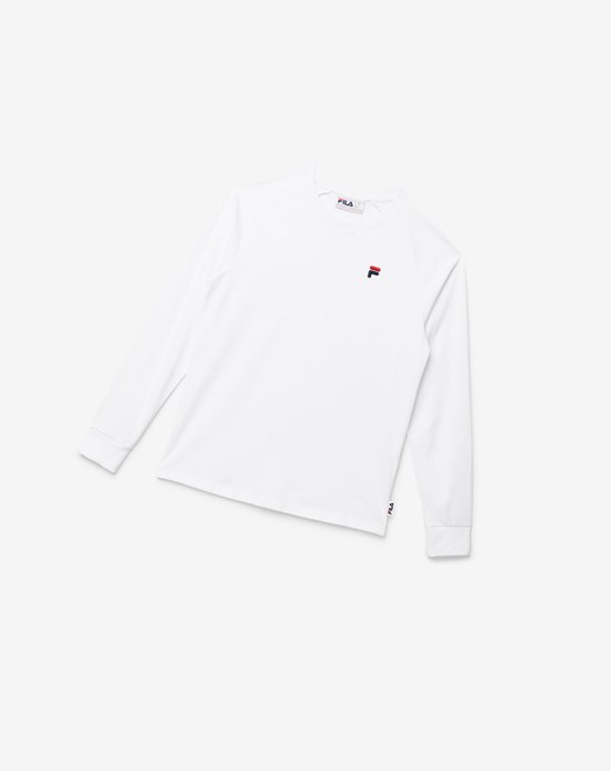 Fila Flynn Long Sleeve Tee Blancos | 903741-MBA