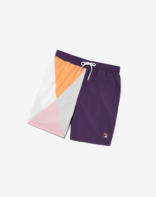 Fila Frazer Printed Swim Corta Naranjas Grises | 548397-YXP