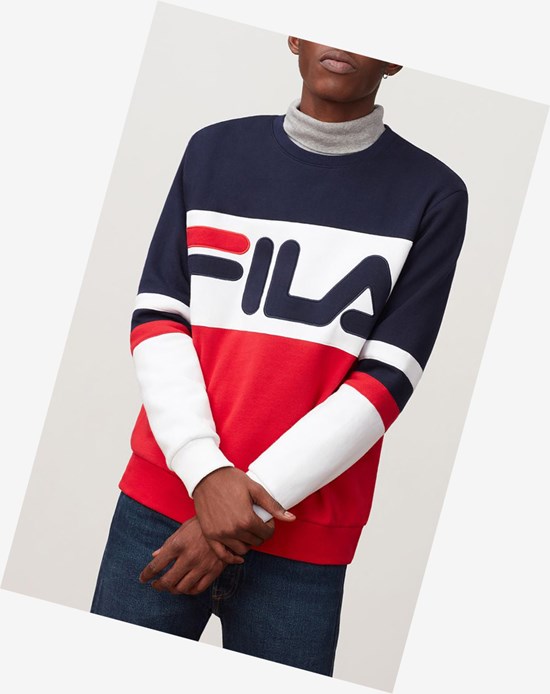 Fila Freddie Sweatshirt Cred/Peac/Wht | 172469-XBE