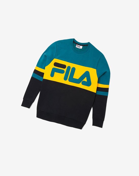 Fila Freddie Sweatshirt Negros | 381204-XAZ