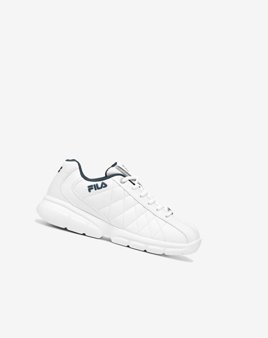 Fila Fulcrum 3 Tenis Shoes Blancos Blancos Azul Marino | 410326-AJH
