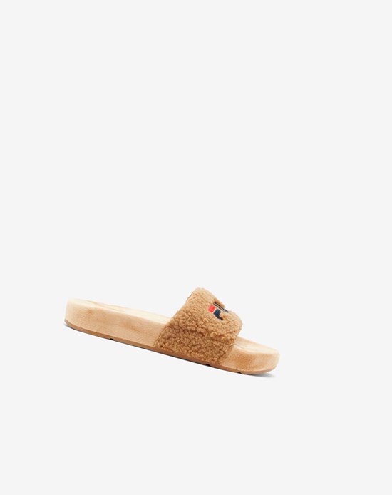 Fila Fuzzy Drifter Chanclas Sandals Beige Azul Marino Rojos | 213548-GRH
