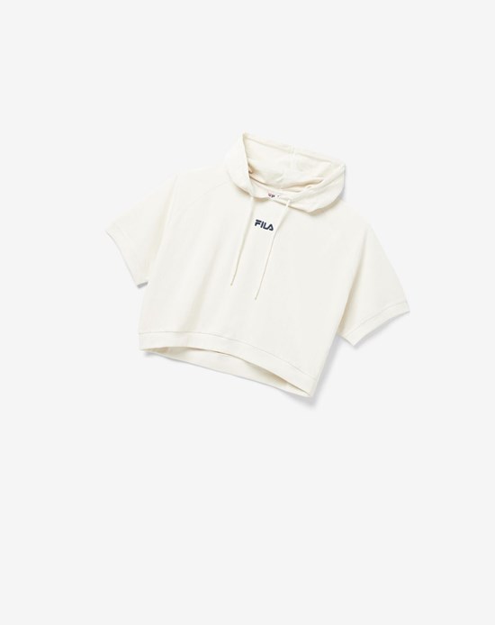 Fila Genoveffa Corta Sleeve Hoodie Blancos | 281476-RVJ