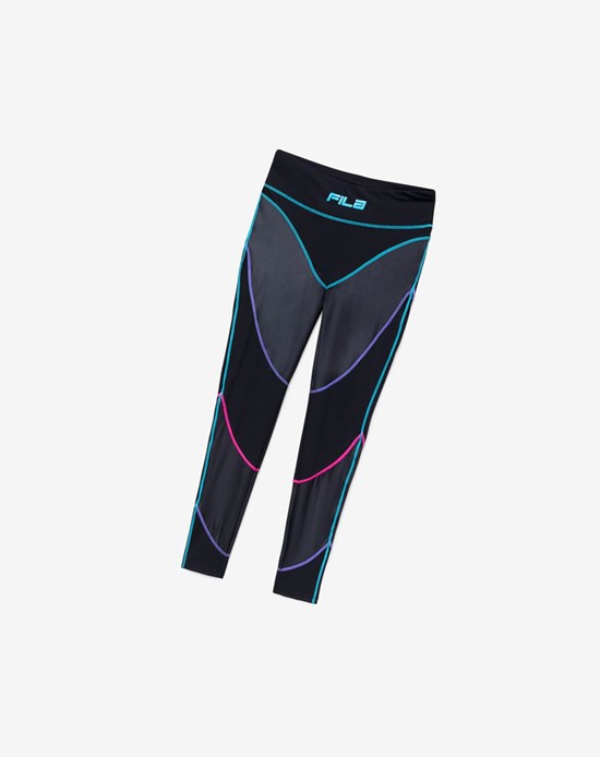 Fila Georgie High Waisted Legging Negros | 741653-WZX
