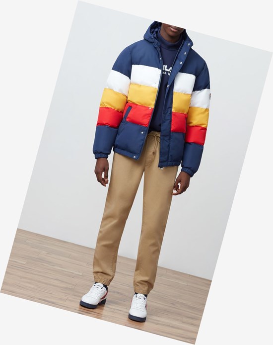 Fila Giovanni Puffa Jacket Peac/Wht/Suno | 546802-NGL