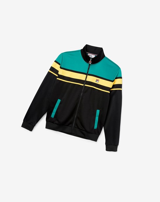 Fila Gordon Jacket Blk/Para/Free | 543620-HVE