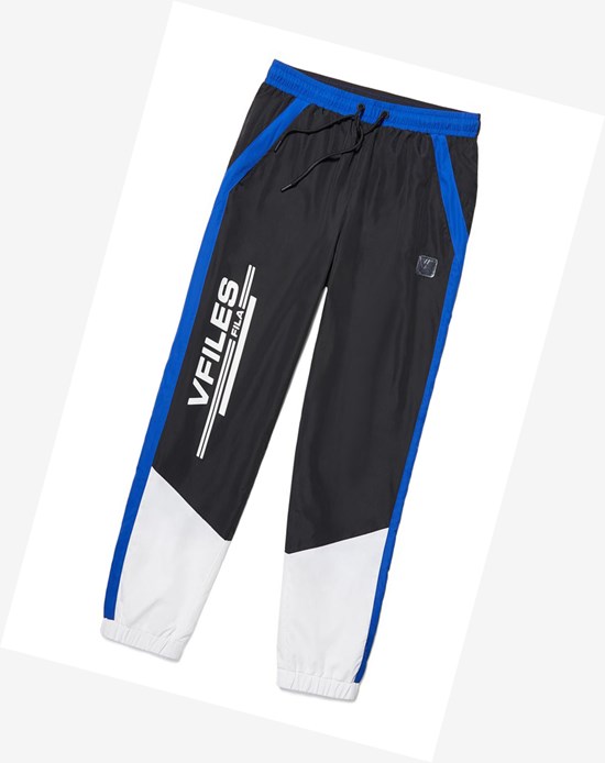 Fila Gradin Pista Pants Negros Blancos | 306192-DMT