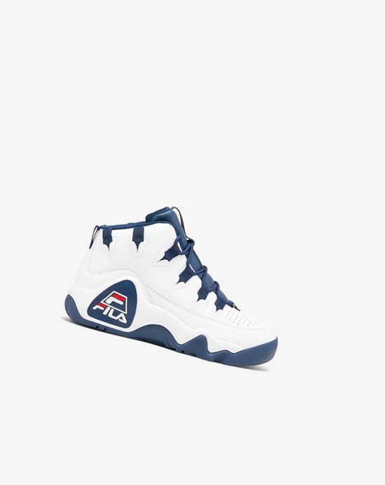Fila Grant Hill 1 Sneakers Blancos Azul Marino Rojos | 264705-SAO