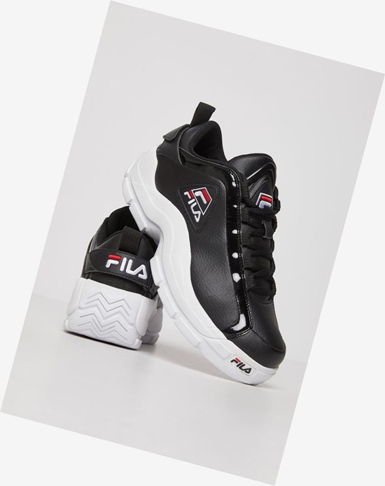 Fila Grant Hill 2 Low Sneakers Negros Blancos Rojos | 043857-UDH