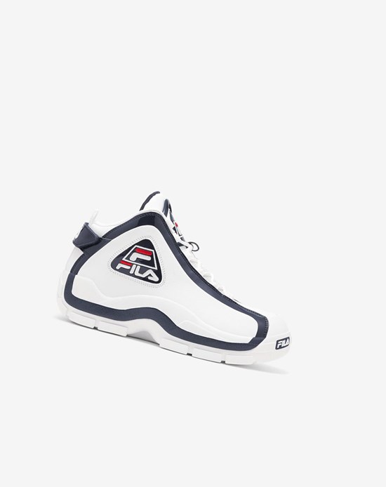 Fila Grant Hill 2 Sneakers Blancos Azul Marino Rojos | 845963-VPK