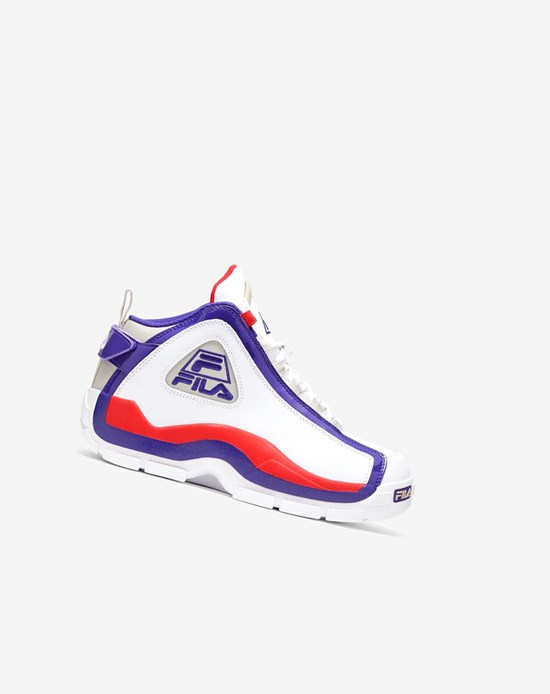 Fila Grant Hill 2 Sneakers Blancos Azules Oscuro | 762938-EPF