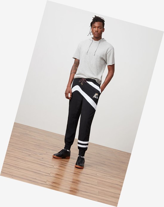 Fila Grant Hill Zenith Woven Pant Negros Blancos Negros | 921465-YTW