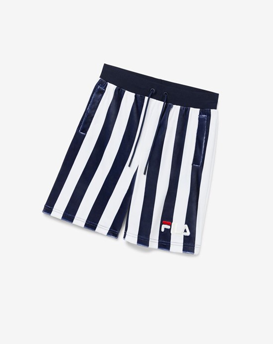 Fila Grid Velour Corta Blancos | 657029-XWC