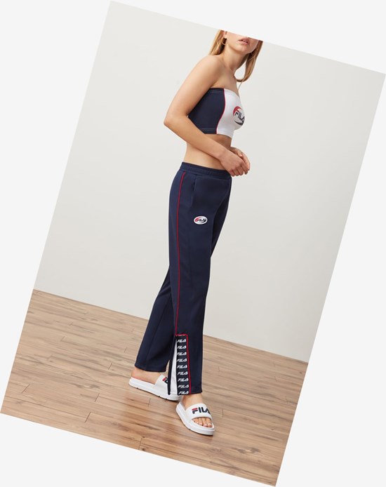 Fila Guadaloupe Pista Pant Peac/Wht/Cred | 764389-IEK