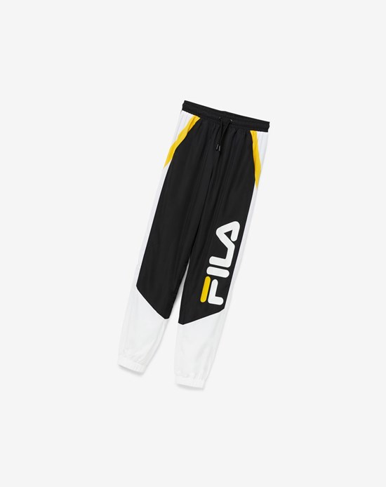 Fila Gustavo Pant Negros Blancos Amarillos | 683079-PYI