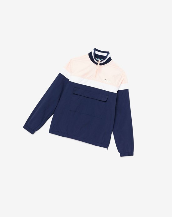 Fila Halama 1/4 Zip Jacket Rosas Blancos | 210487-POH