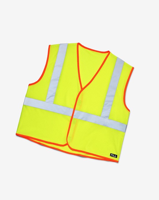 Fila High Visibility Trabajo Vest Amarillos | 783502-LWA