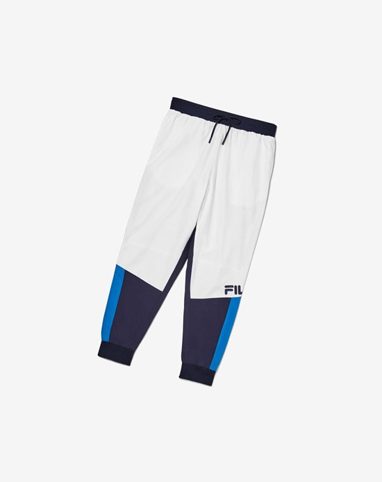 Fila Hudson Pista Pant Blancos Azul Marino Azules | 942805-ECJ