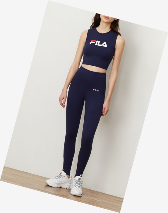 Fila Inez Crop Tank Peac/Wht/Cred | 908326-VUI