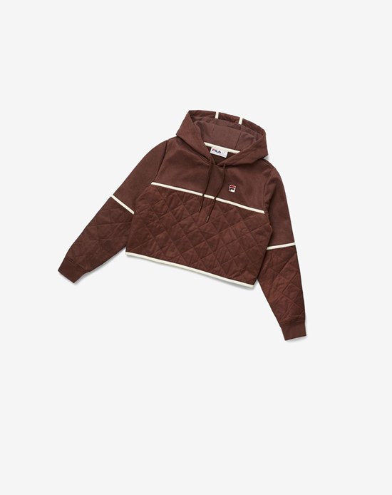 Fila Ivy Hoodie Azules | 207836-ZWF