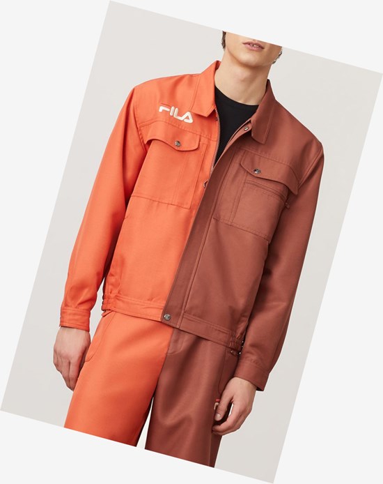 Fila Kalyke Jacket Maho/Chili/Cemt | 896147-YGS