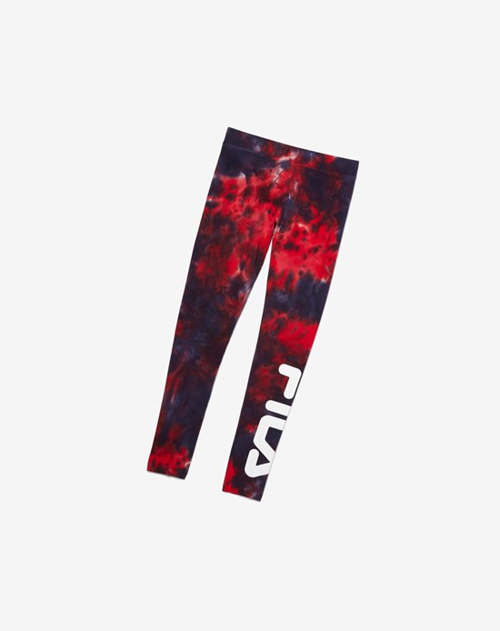 Fila Laila Tie Dye Legging Rojos | 780915-DRN
