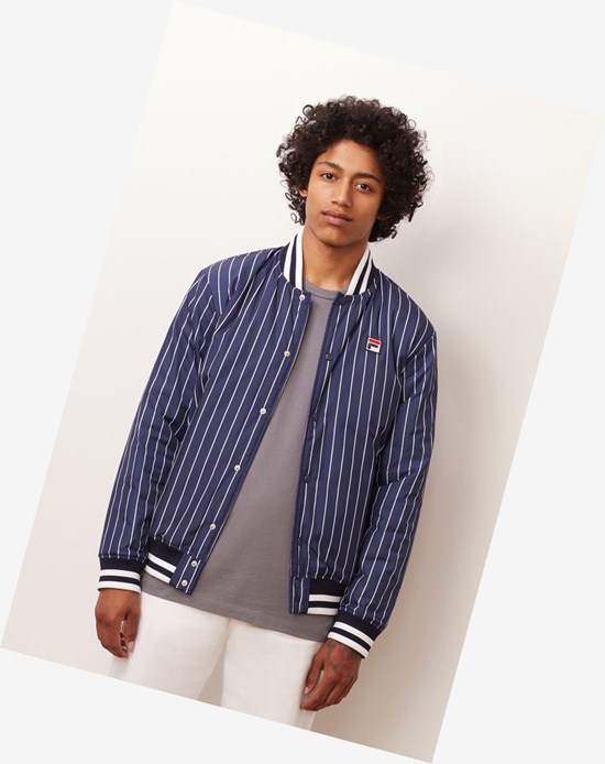 Fila Lakeland Bomber Jacket Peac/Wht | 751648-PJO