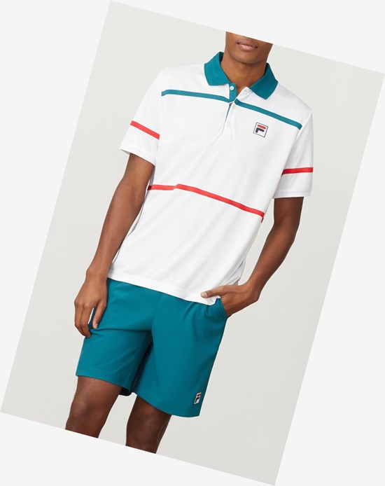 Fila Legend Polo Wht/Paci/Cred | 826345-WRS