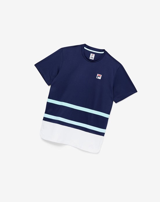 Fila Legends Rally Crew Azul Marino Blancos | 187230-DHM