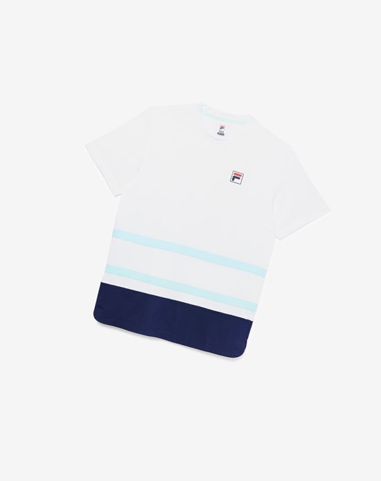Fila Legends Rally Crew Blancos Azul Marino | 703194-ULO