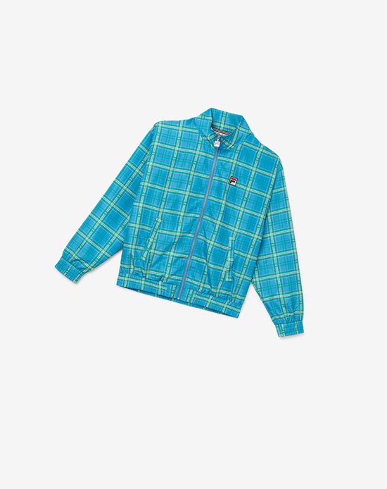 Fila Livingston Pista Jacket Azules | 613078-ERL