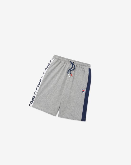 Fila Logo Corta Grises | 652934-QPC