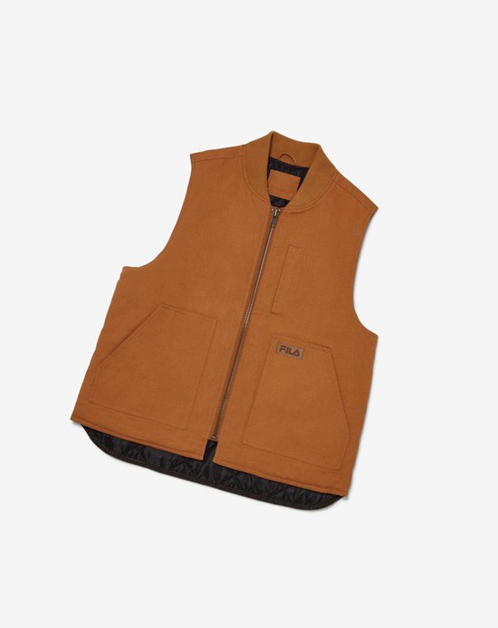 Fila Lona Trabajo Vest 971 Chestnut | 125369-WEA