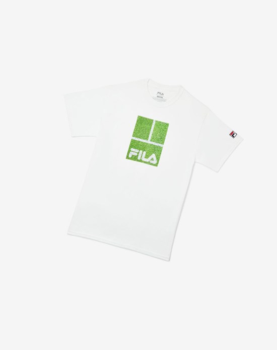 Fila London Tee Blancos | 759234-OQN