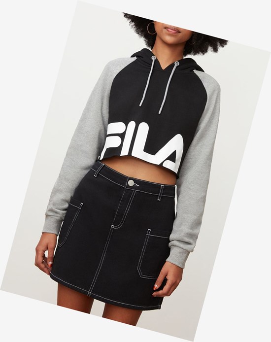 Fila Luciana Hoody Blk/Lgrym/Wht | 493672-OCL