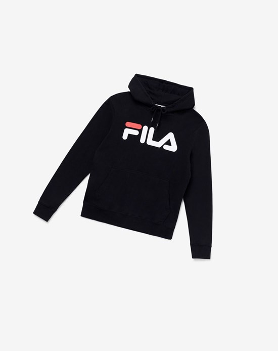 Fila Lucy Hoodie Negros Blancos | 156734-LBR