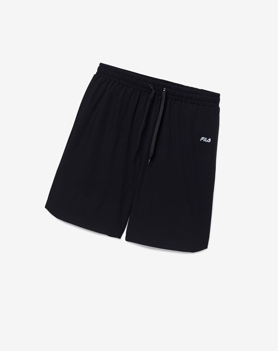 Fila Maaz Corta Negros Plateados Negros | 645890-KBH