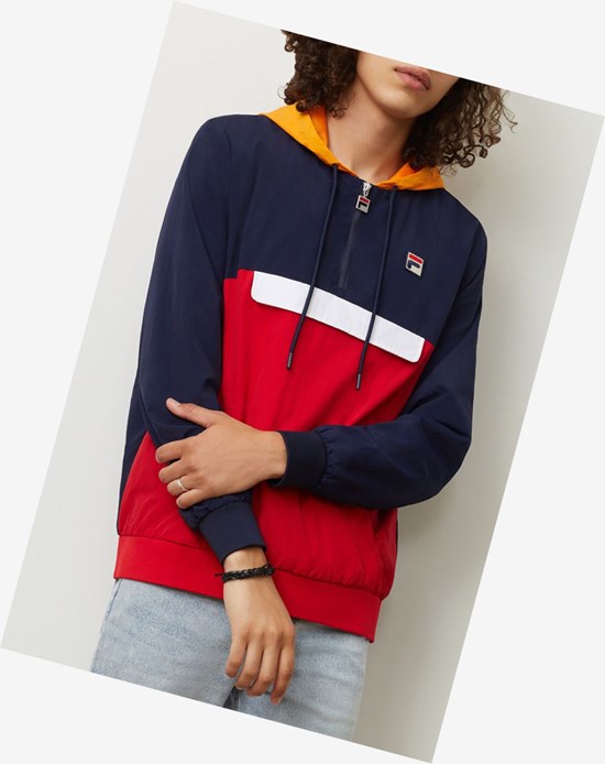 Fila Macker 2 Viento Jacket Peac/Cred/Flor | 107425-HQU