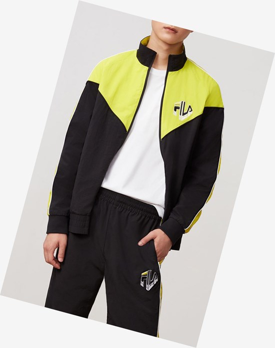 Fila Malcom Pista Suit Jacket Blk/Sulph | 352847-ZMC