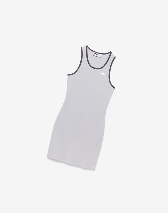 Fila Mattea Vestido Plateados Blancos | 013967-BVX